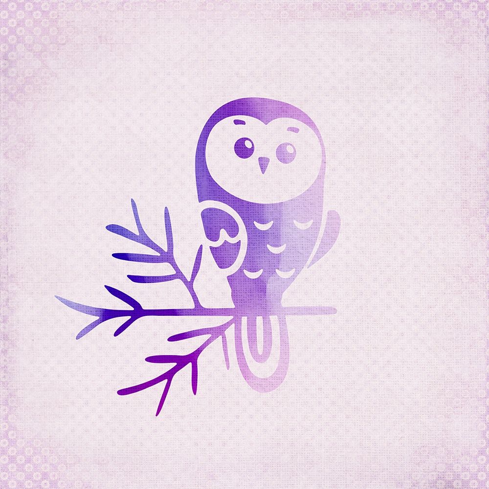 Purple Pink Owl 2 art print by Kimberly Allen for $57.95 CAD