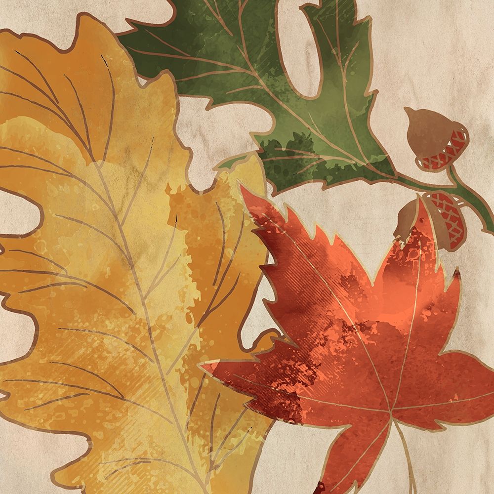 Fall Leaves Square 1 art print by Kimberly Allen for $57.95 CAD