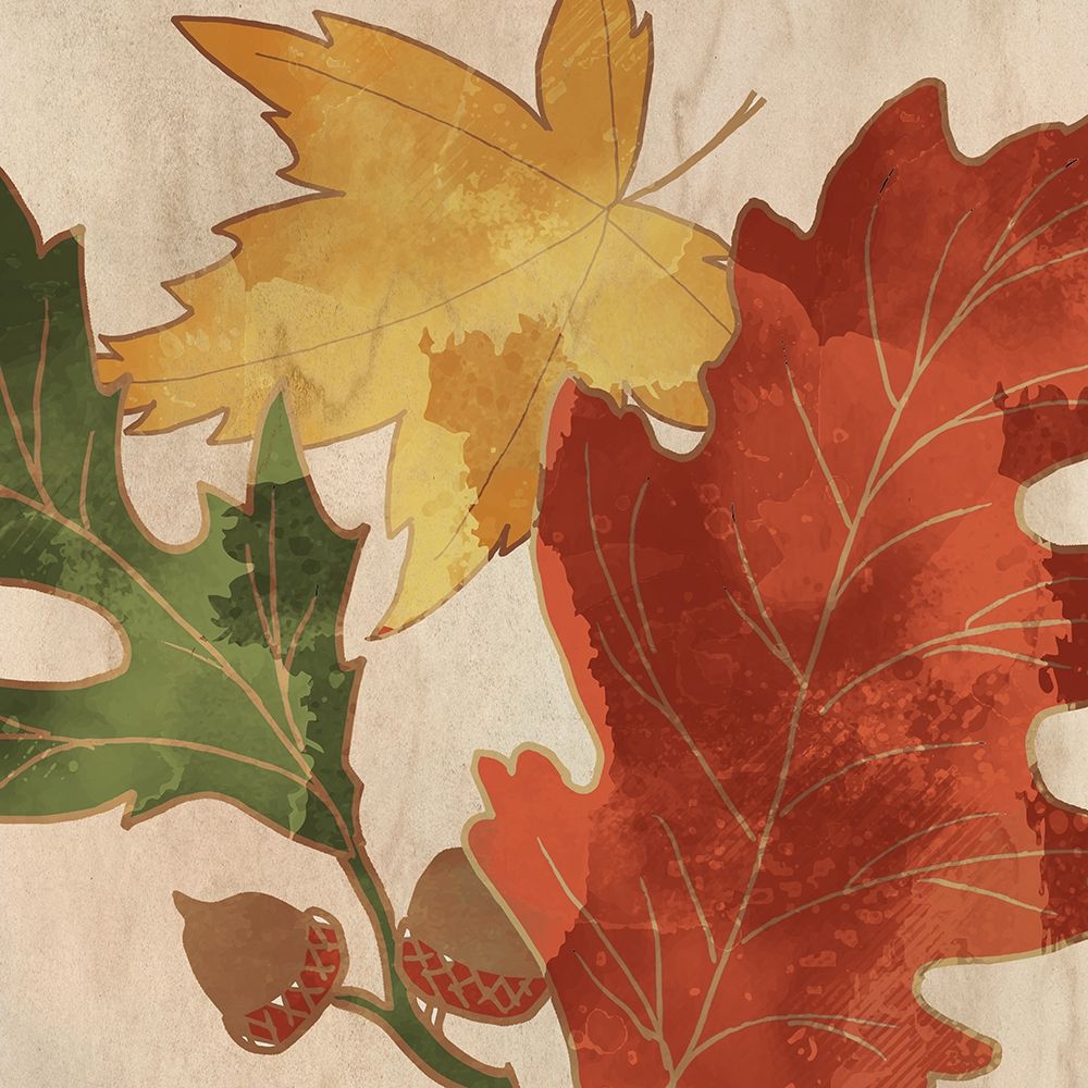 Fall Leaves Square 2 art print by Kimberly Allen for $57.95 CAD