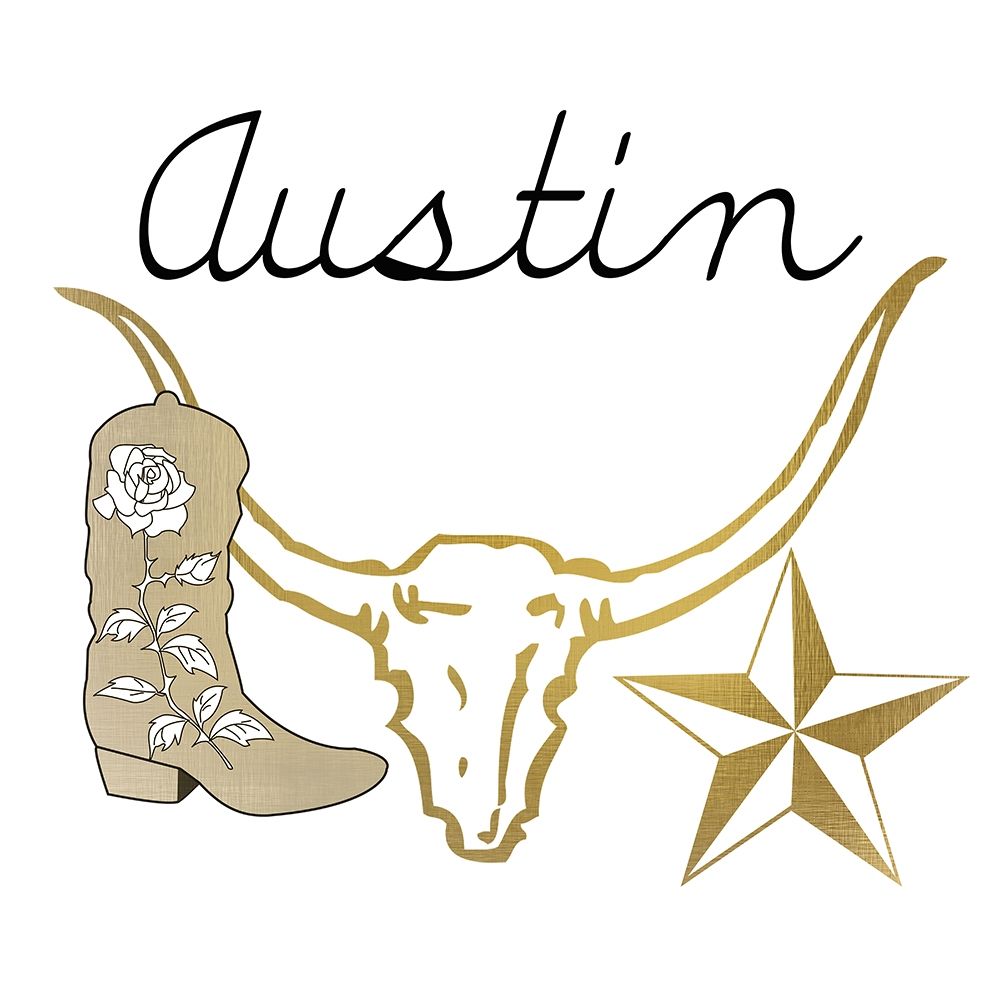 Austin art print by Kimberly Allen for $57.95 CAD