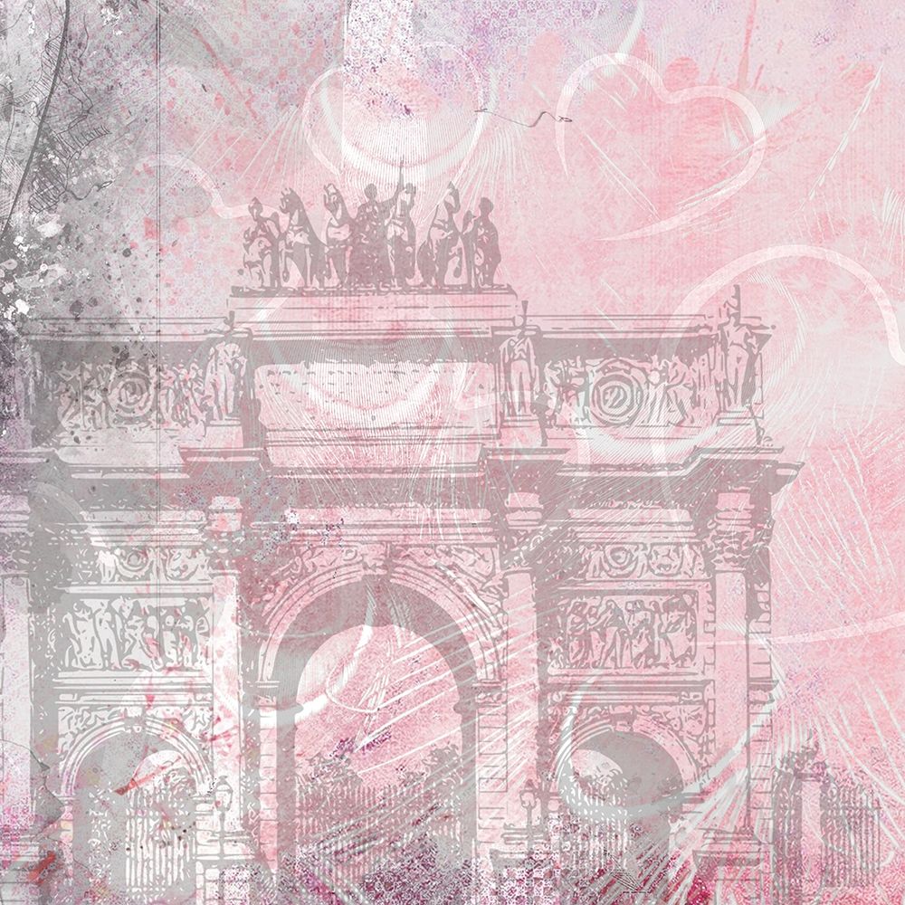 Pink Day in Paris 2 art print by Kimberly Allen for $57.95 CAD