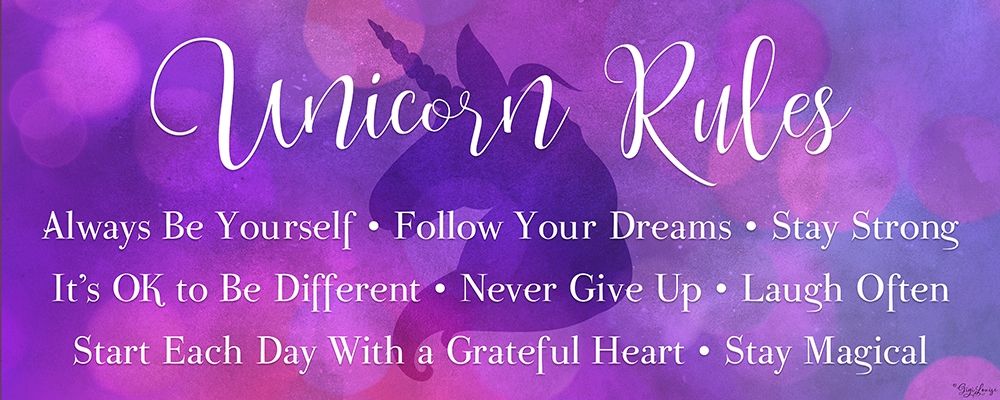 Unicorn Rules art print by Gigi Louise for $57.95 CAD