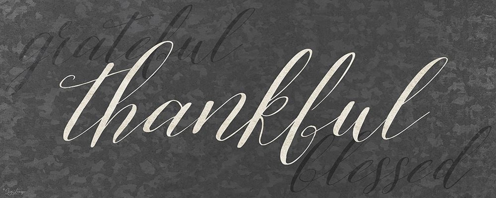 Galvanized Thankful art print by Gigi Louise for $57.95 CAD