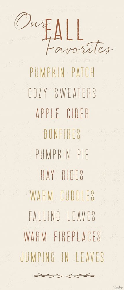 Our Fall Favorites art print by Gigi Louise for $57.95 CAD