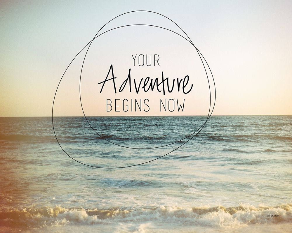 Adventure Begins Now art print by Gigi Louise for $57.95 CAD
