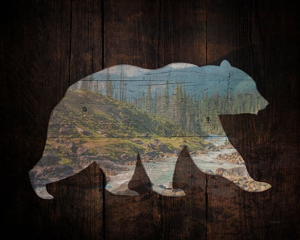 Lodge Wanderer Bear art print by Gigi Louise for $57.95 CAD