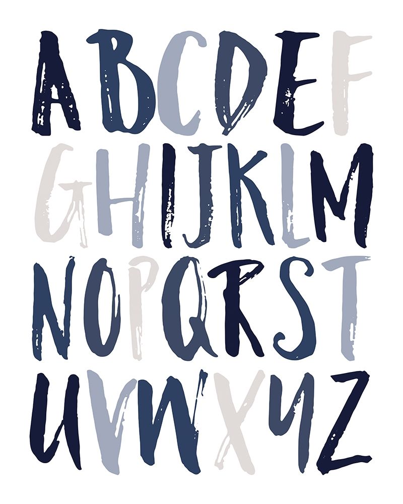 Boys Upper Letters art print by Gigi Louise for $57.95 CAD