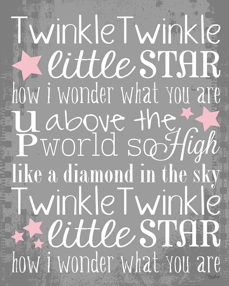 Twinkle Pink Stars art print by Gigi Louise for $57.95 CAD