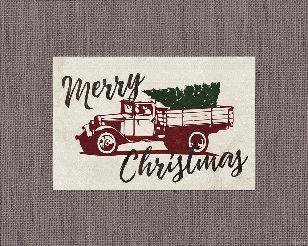 Christmas Truck art print by Gigi Louise for $57.95 CAD