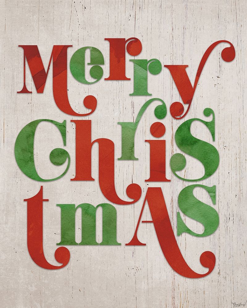 Merry Christmas art print by Gigi Louise for $57.95 CAD