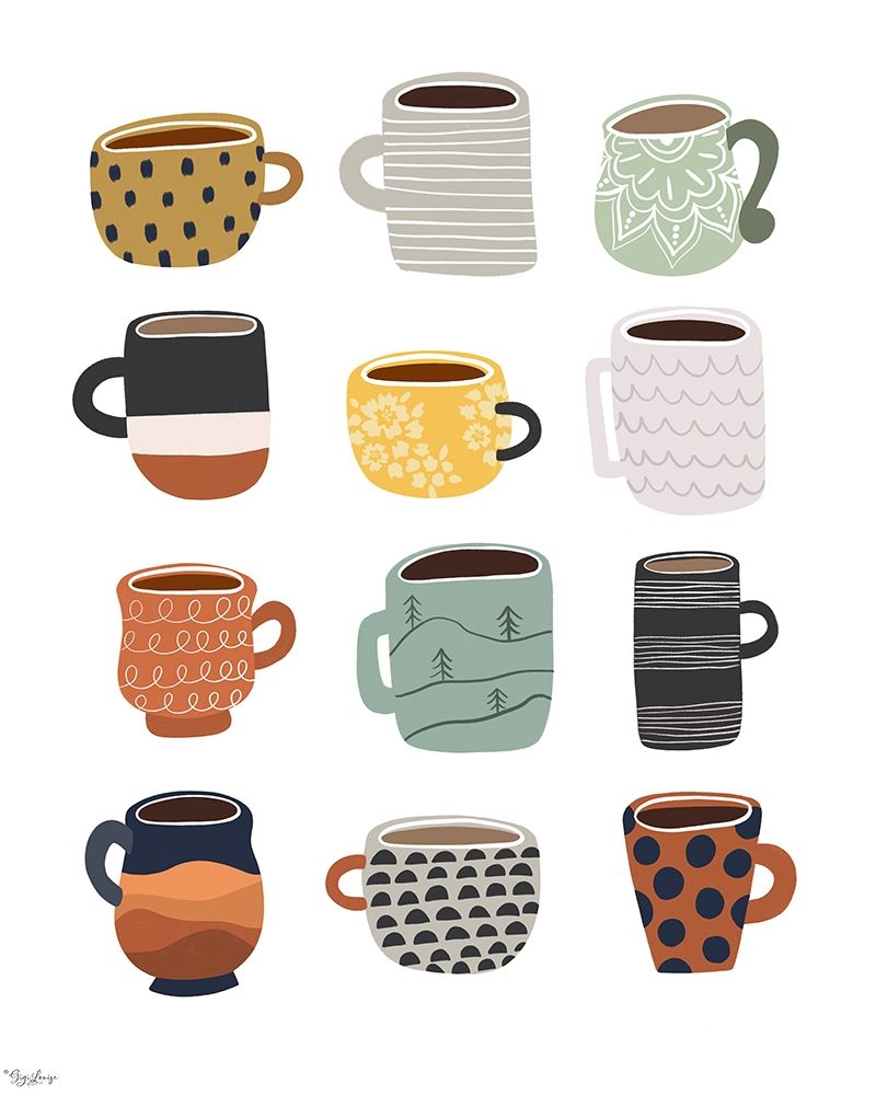 Fall Coffee art print by Gigi Louise for $57.95 CAD