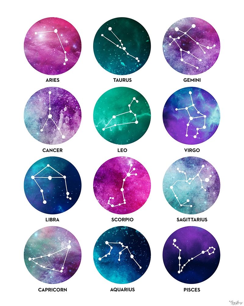 Zodiac art print by Gigi Louise for $57.95 CAD