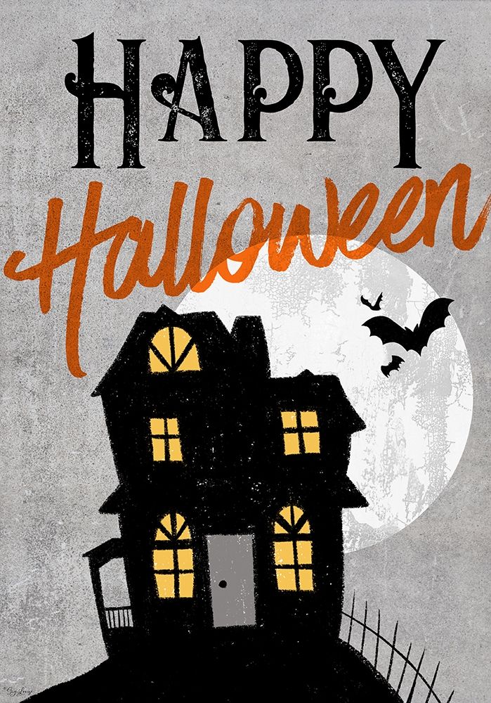 Halloween House Flag art print by Gigi Louise for $57.95 CAD