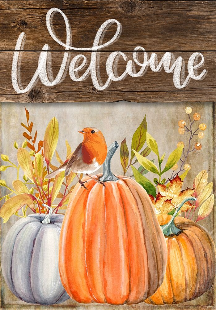 Welcome Bird Flag art print by Gigi Louise for $57.95 CAD