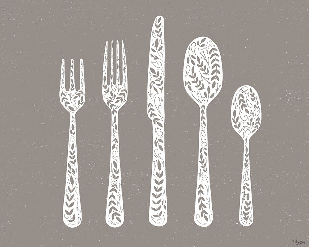 Utensils art print by Gigi Louise for $57.95 CAD