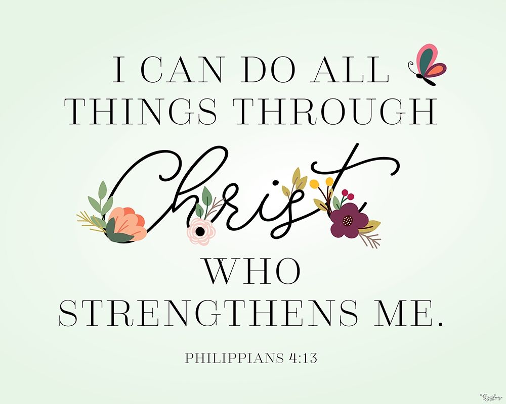 Christ Strengthens art print by Gigi Louise for $57.95 CAD
