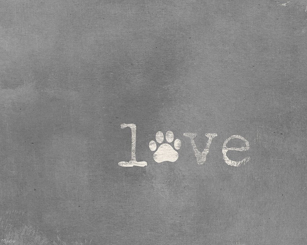 Love Paw Print art print by Gigi Louise for $57.95 CAD