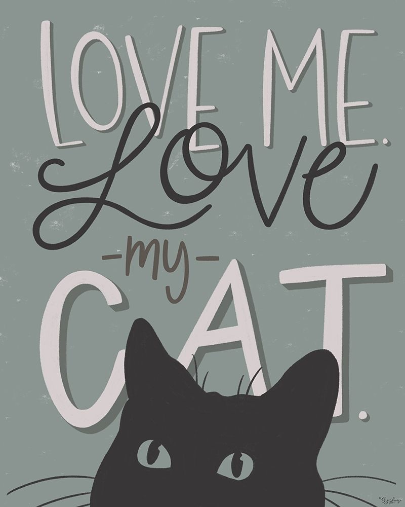 Love Cat art print by Gigi Louise for $57.95 CAD