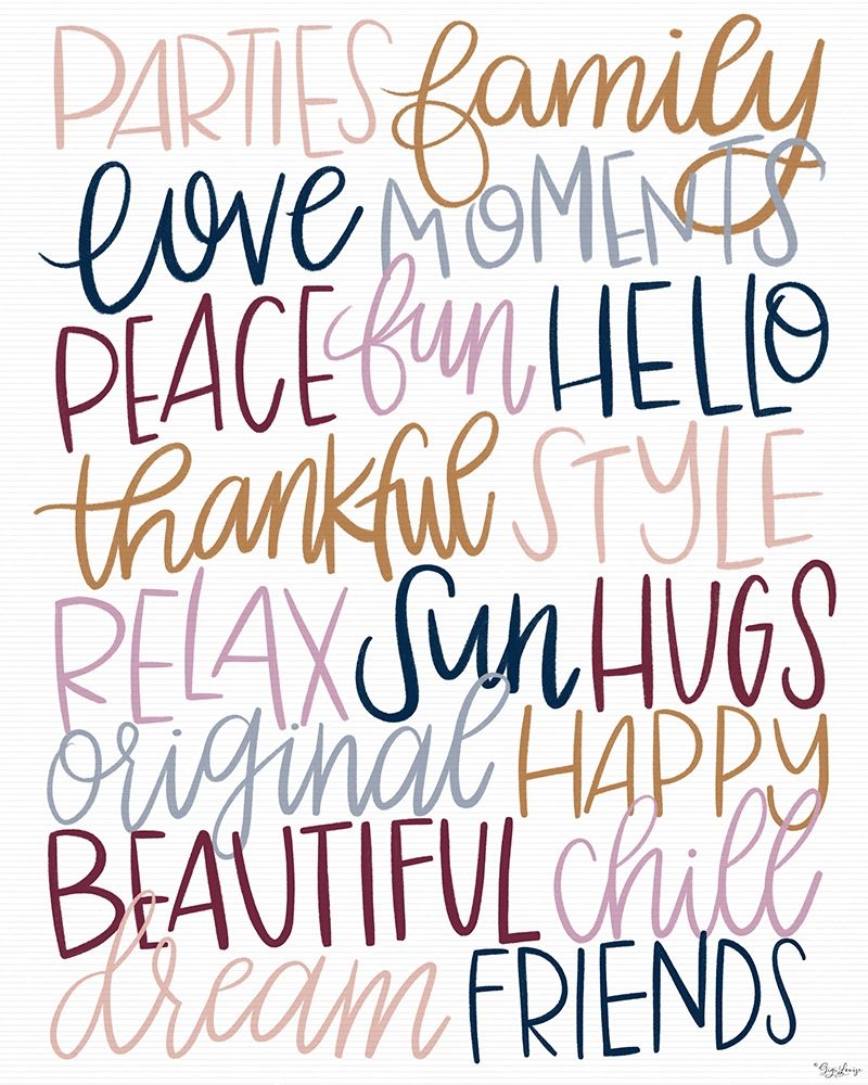 Fun Words art print by Gigi Louise for $57.95 CAD