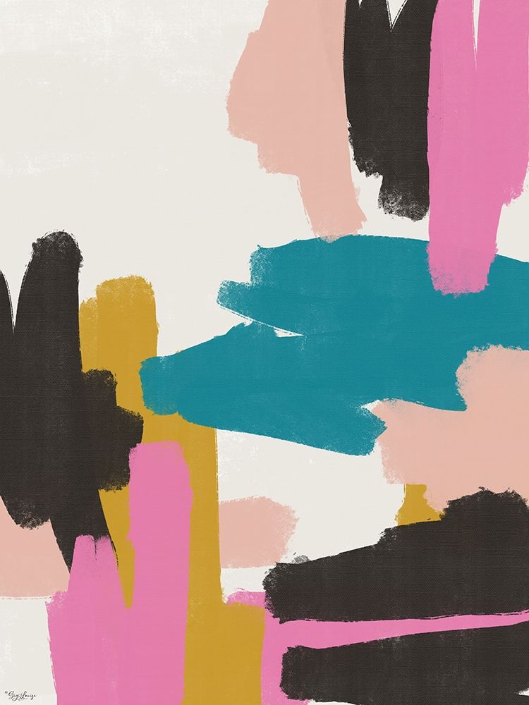 Pink Abstract 2 art print by Gigi Louise for $57.95 CAD