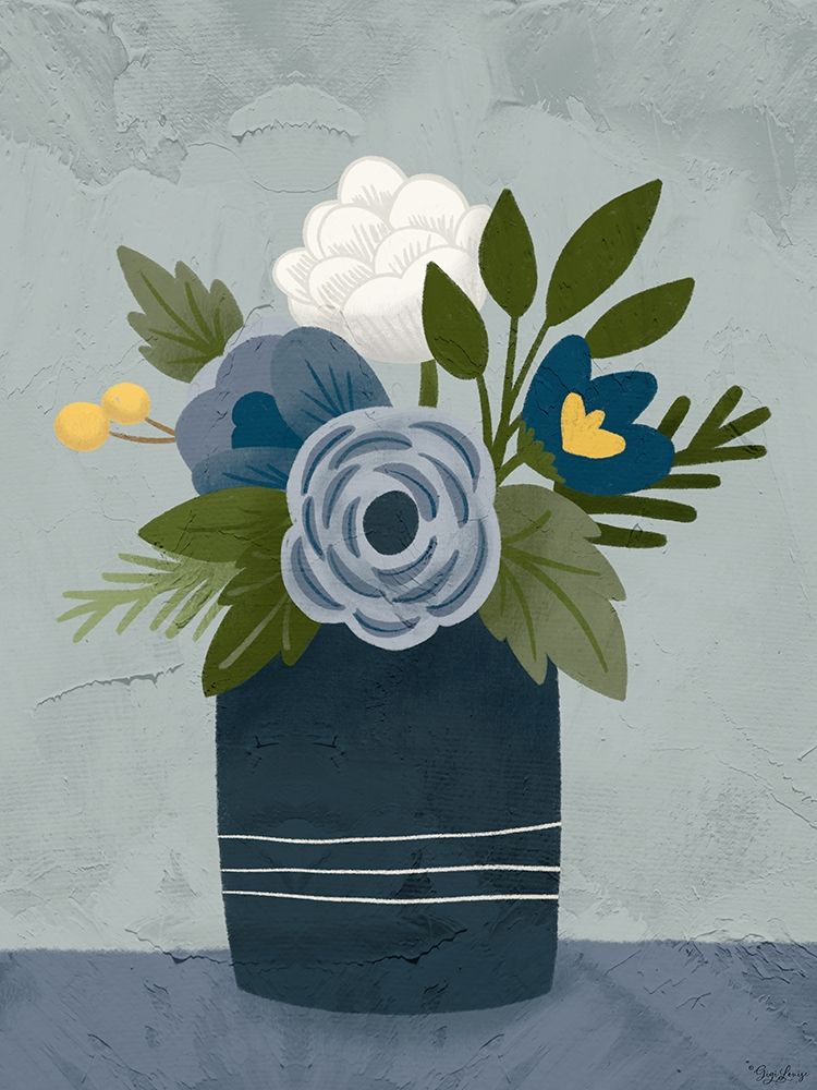 Flowers 2 art print by Gigi Louise for $57.95 CAD