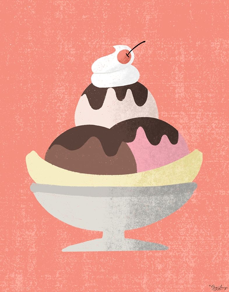 Banana Split art print by Gigi Louise for $57.95 CAD