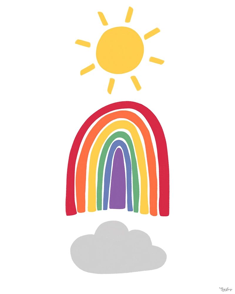 Rainbow Traditional art print by Gigi Louise for $57.95 CAD
