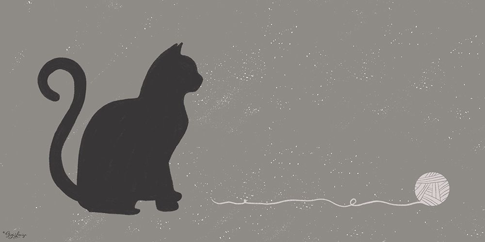 Cat Yarn art print by Gigi Louise for $57.95 CAD