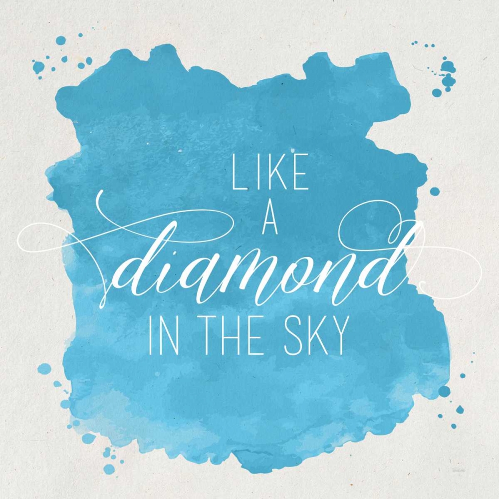 Diamond Sky Blue art print by Gigi Louise for $57.95 CAD