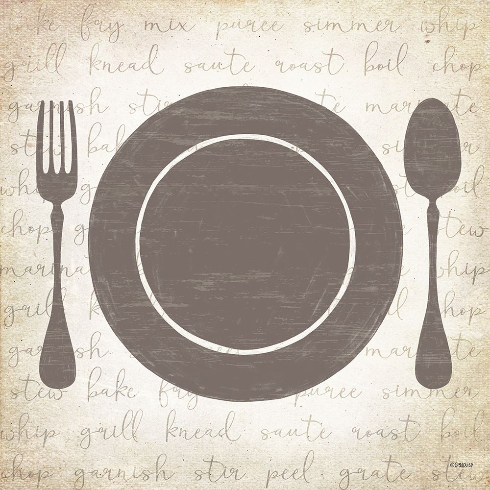 Plate Utensils art print by Gigi Louise for $57.95 CAD