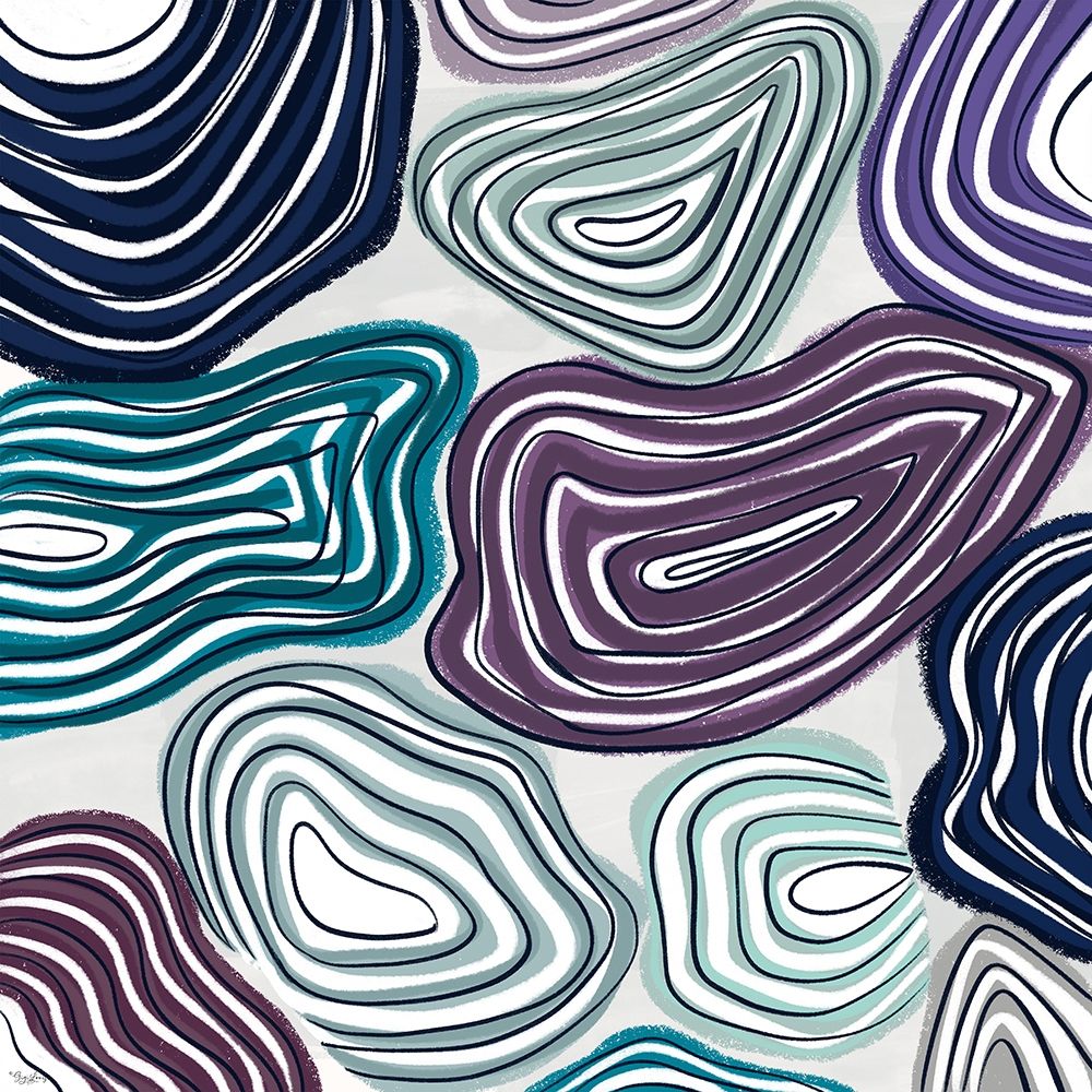 Purple Geodes art print by Gigi Louise for $57.95 CAD