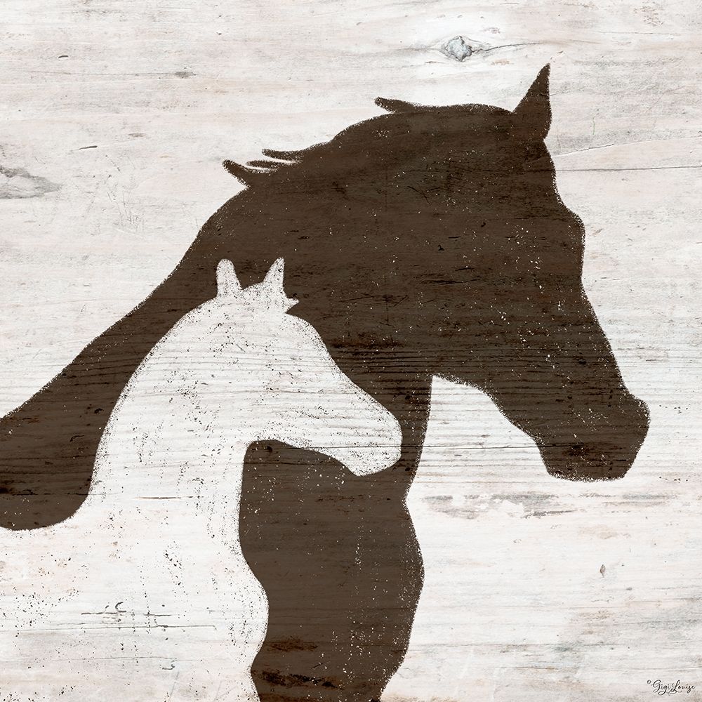 Two Horses art print by Gigi Louise for $57.95 CAD
