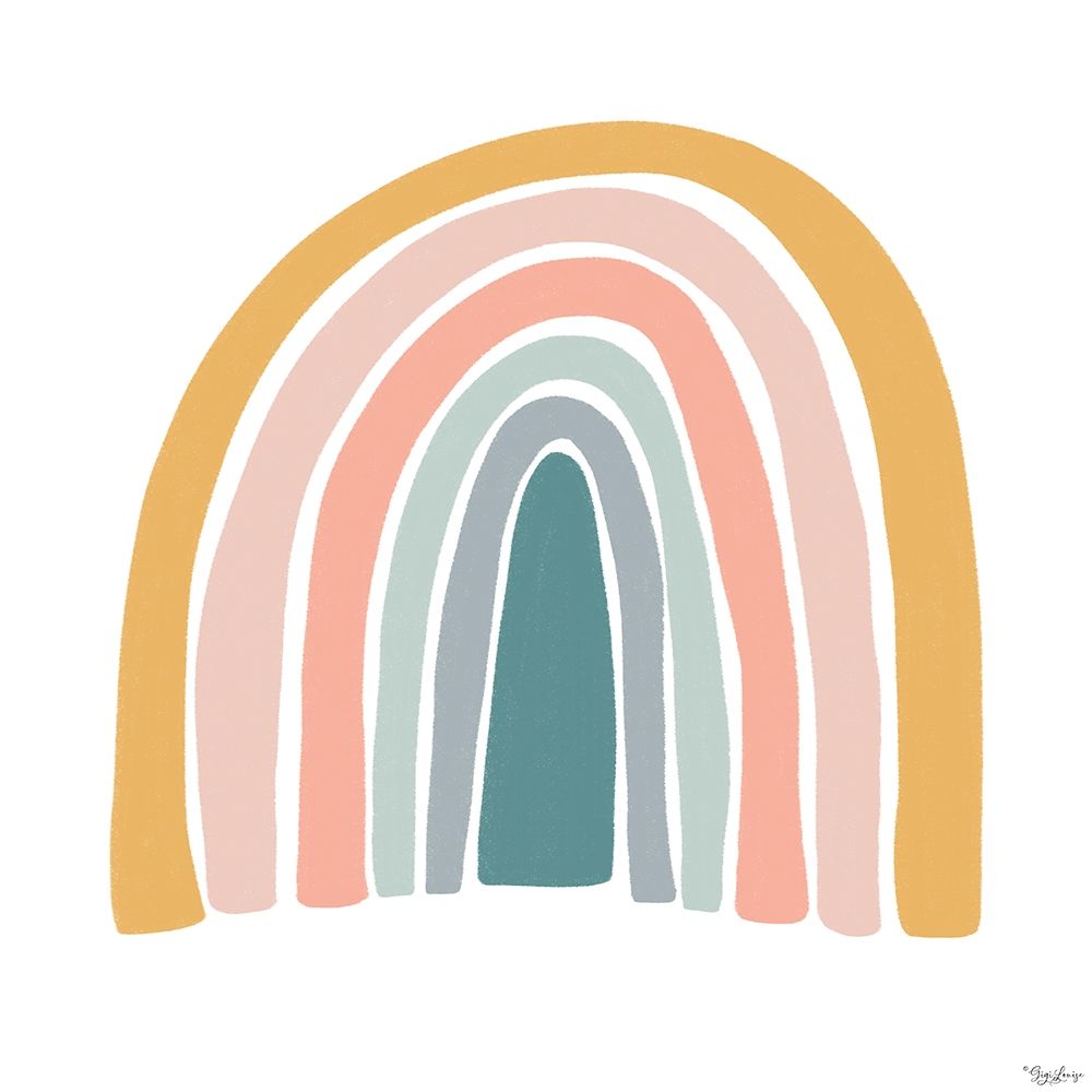 Colorful Rainbow art print by Gigi Louise for $57.95 CAD