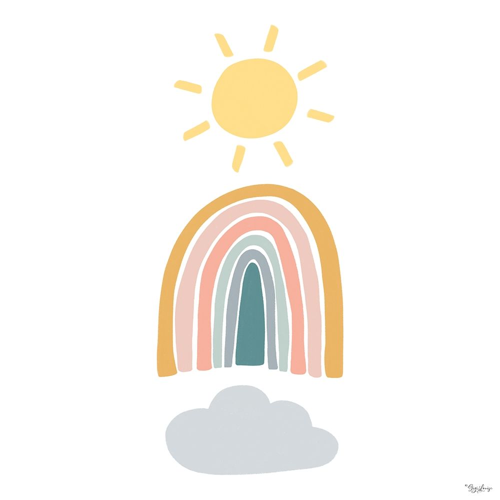 Rainbow Sunshine art print by Gigi Louise for $57.95 CAD
