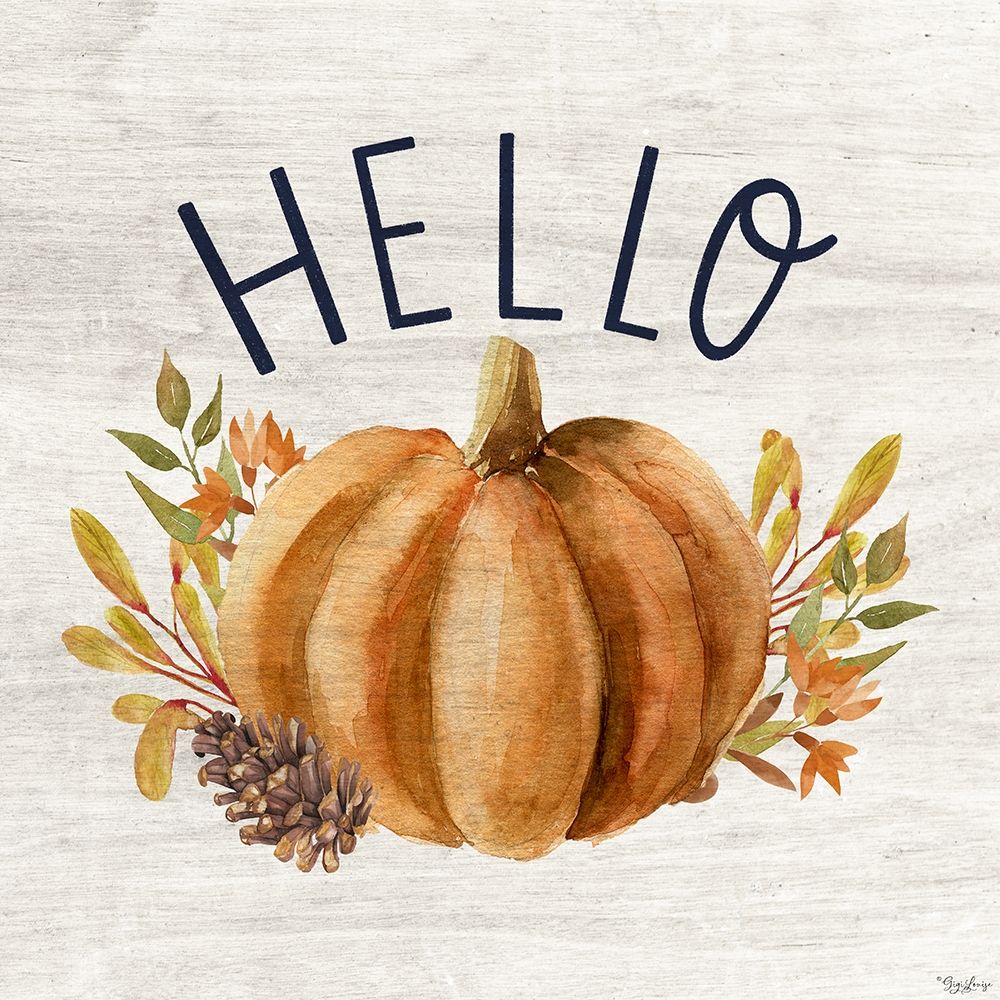 Hello Pumpkin Hello art print by Gigi Louise for $57.95 CAD