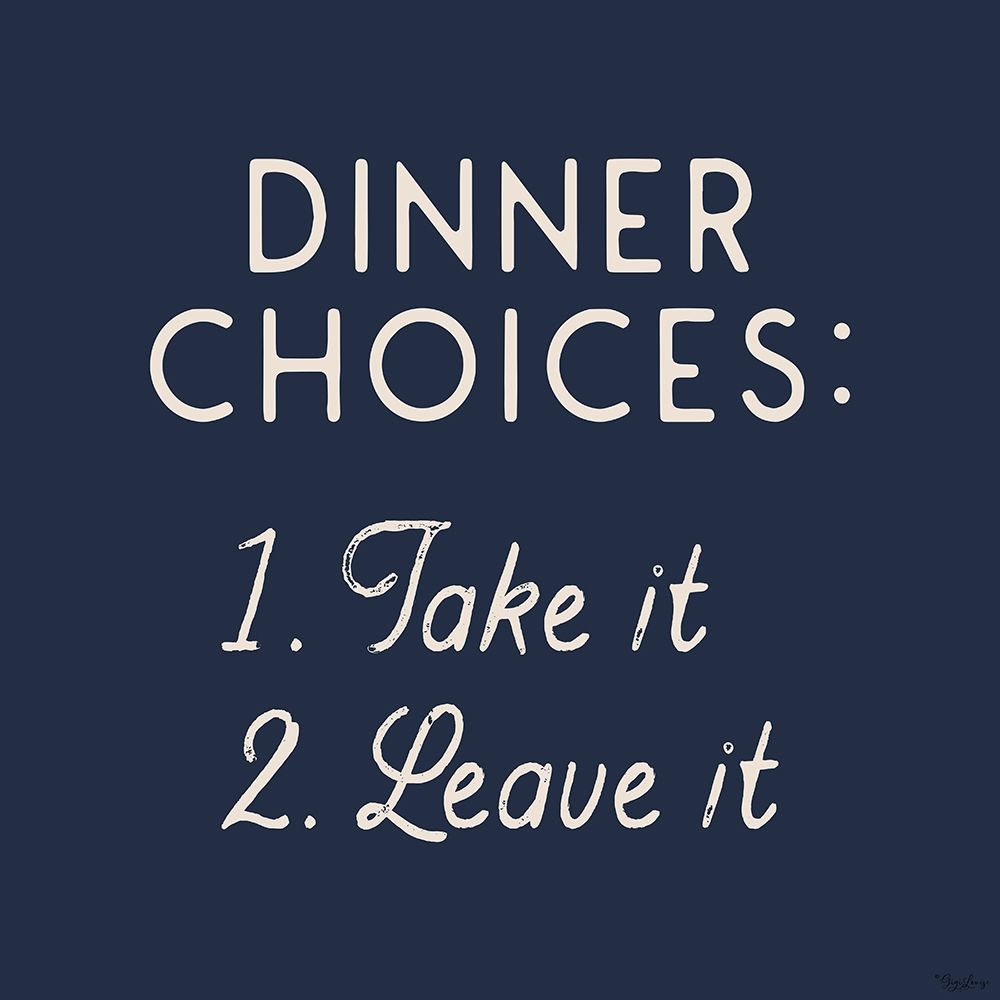 Dinner Choices art print by Gigi Louise for $57.95 CAD