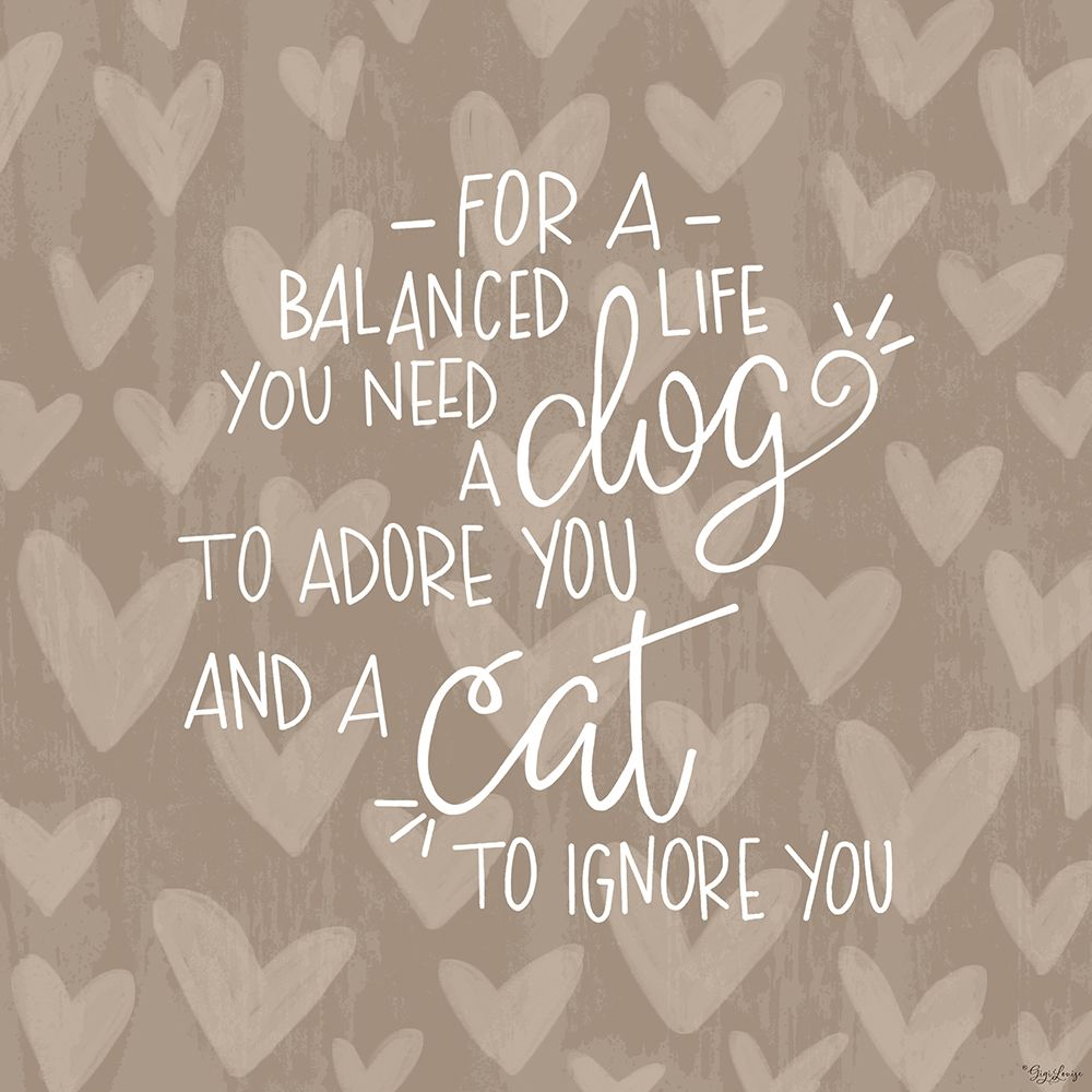 Dog Cat art print by Gigi Louise for $57.95 CAD