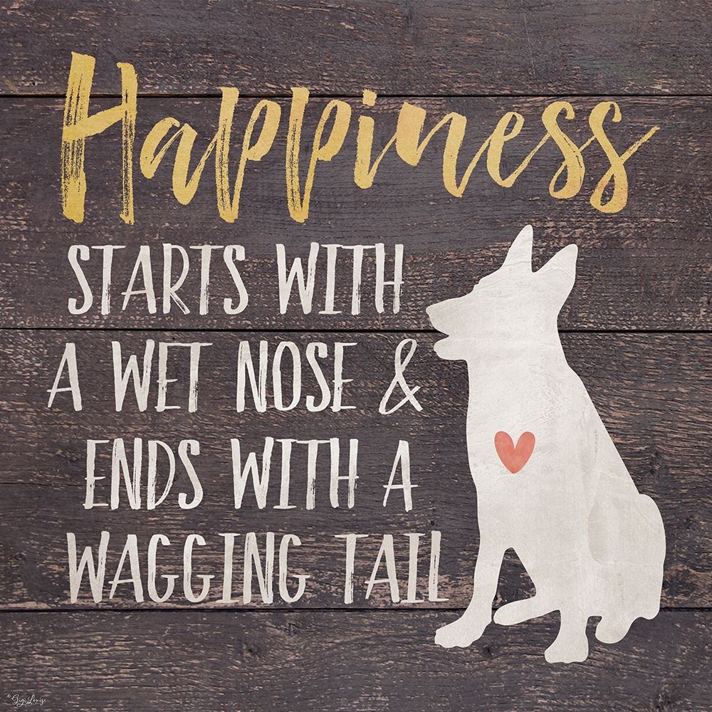 Happiness Dog art print by Gigi Louise for $57.95 CAD