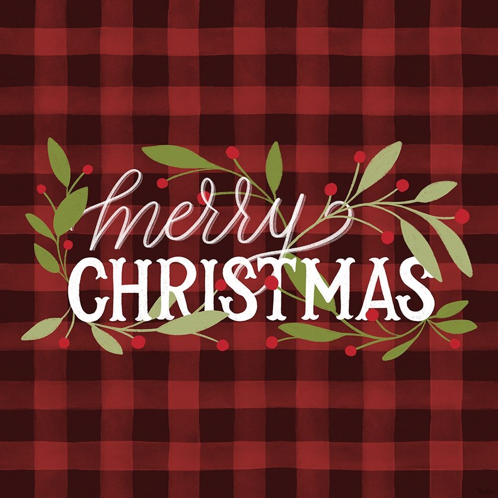 Christmas Plaid art print by Gigi Louise for $57.95 CAD
