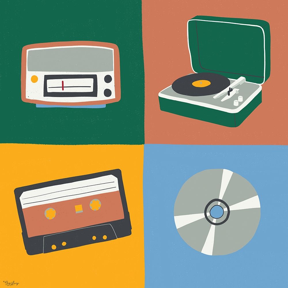 Music Stuff art print by Gigi Louise for $57.95 CAD