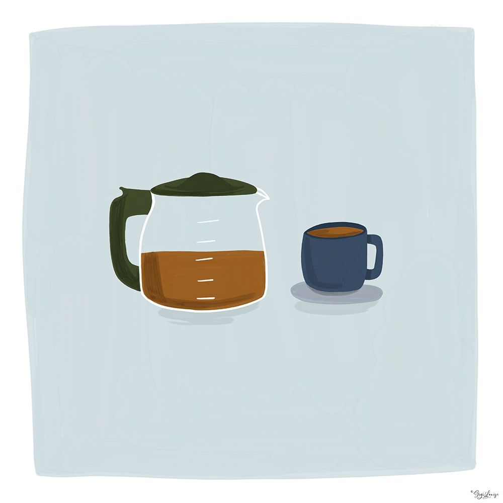 Coffee art print by Gigi Louise for $57.95 CAD
