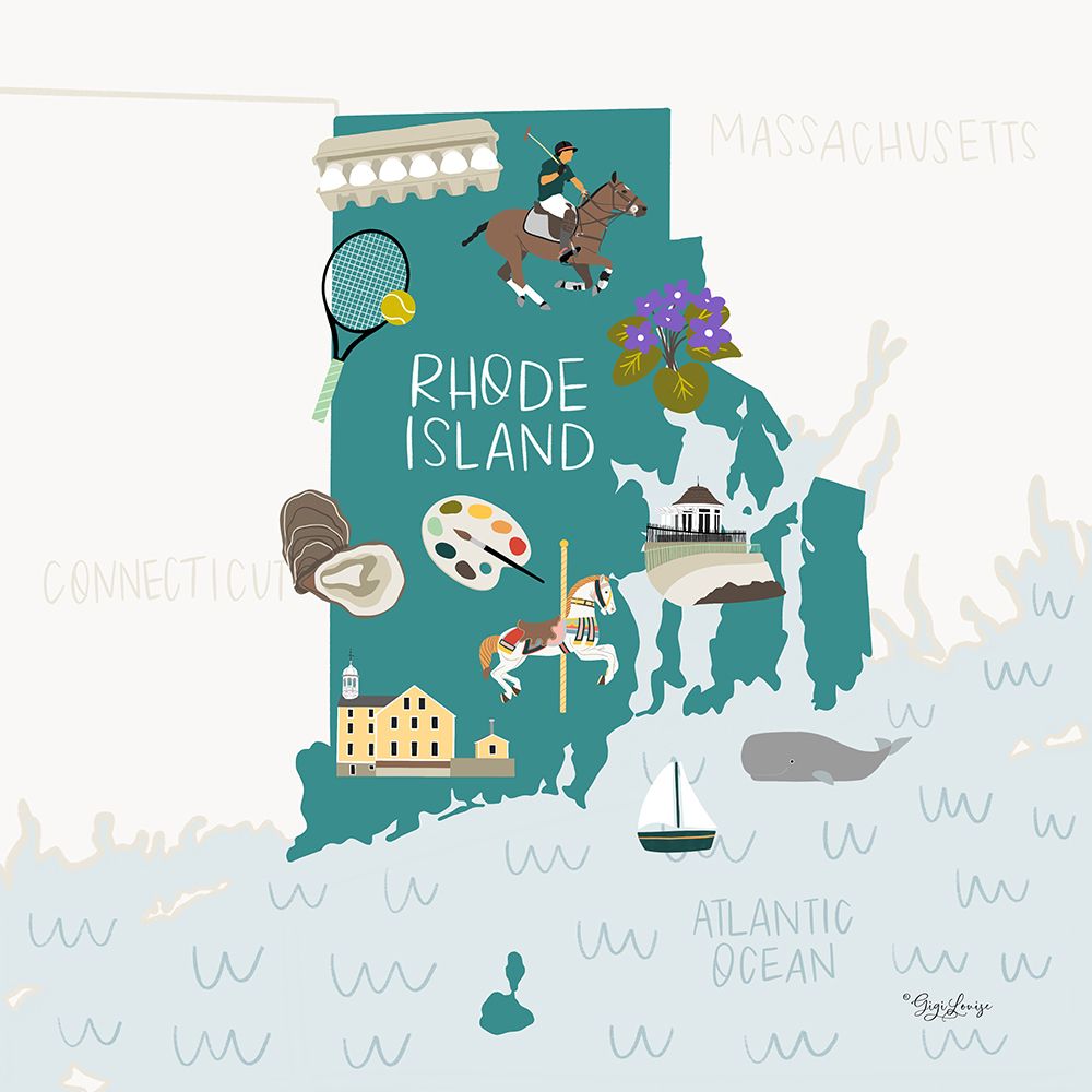 Rhode Island art print by Gigi Louise for $57.95 CAD