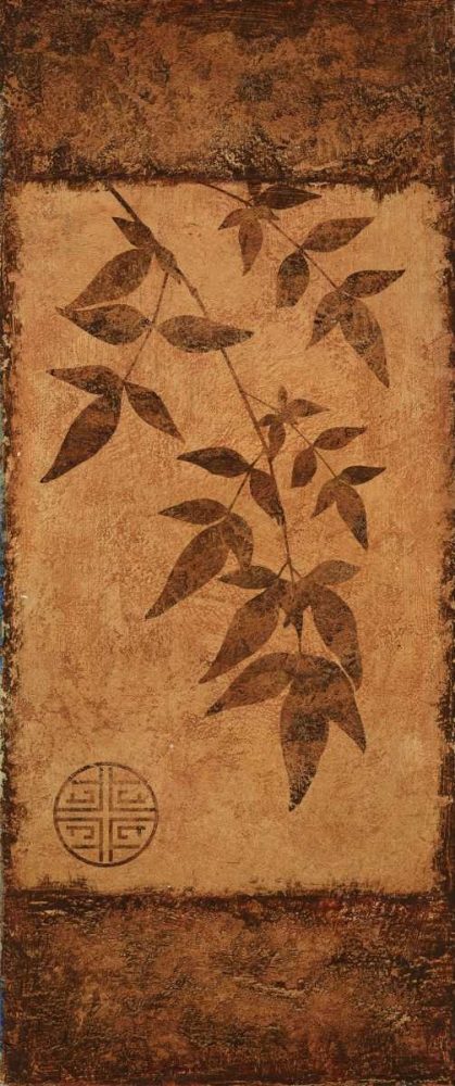 Vertical Leaves II art print by Kristin Emery for $57.95 CAD