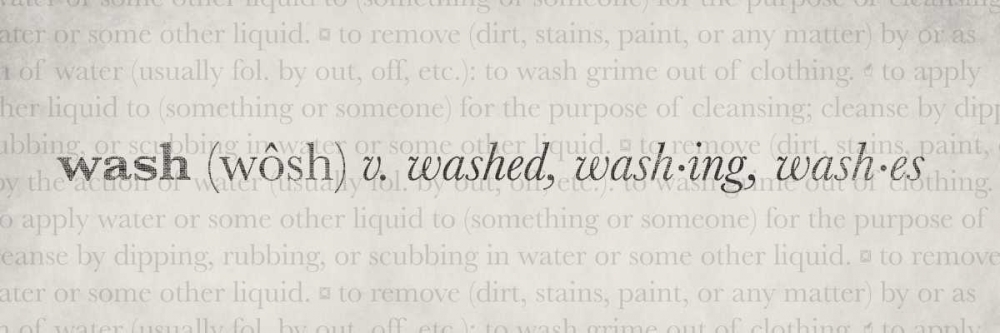 Definitions - Wash II art print by Kristin Emery for $57.95 CAD