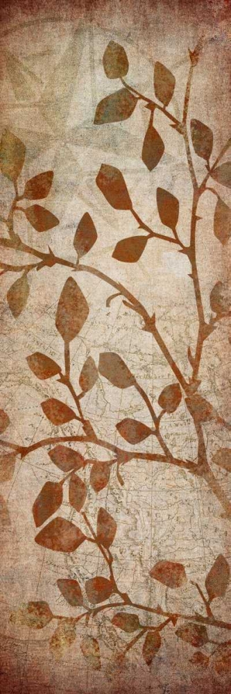 Leaves Map II art print by Kristin Emery for $57.95 CAD