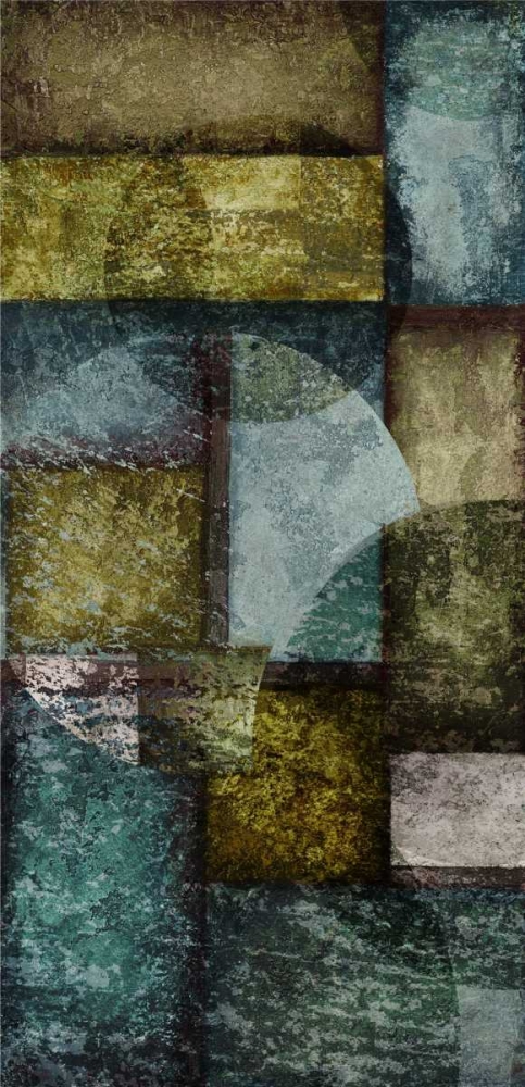Rectangles with Circles I - Left art print by Kristin Emery for $57.95 CAD