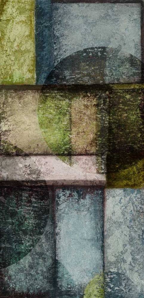 Rectangles with Circles I - Right art print by Kristin Emery for $57.95 CAD
