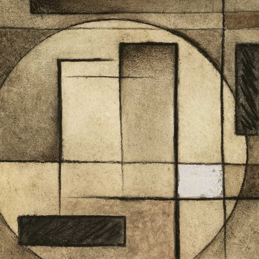 Brown Circle Box I art print by Kristin Emery for $57.95 CAD