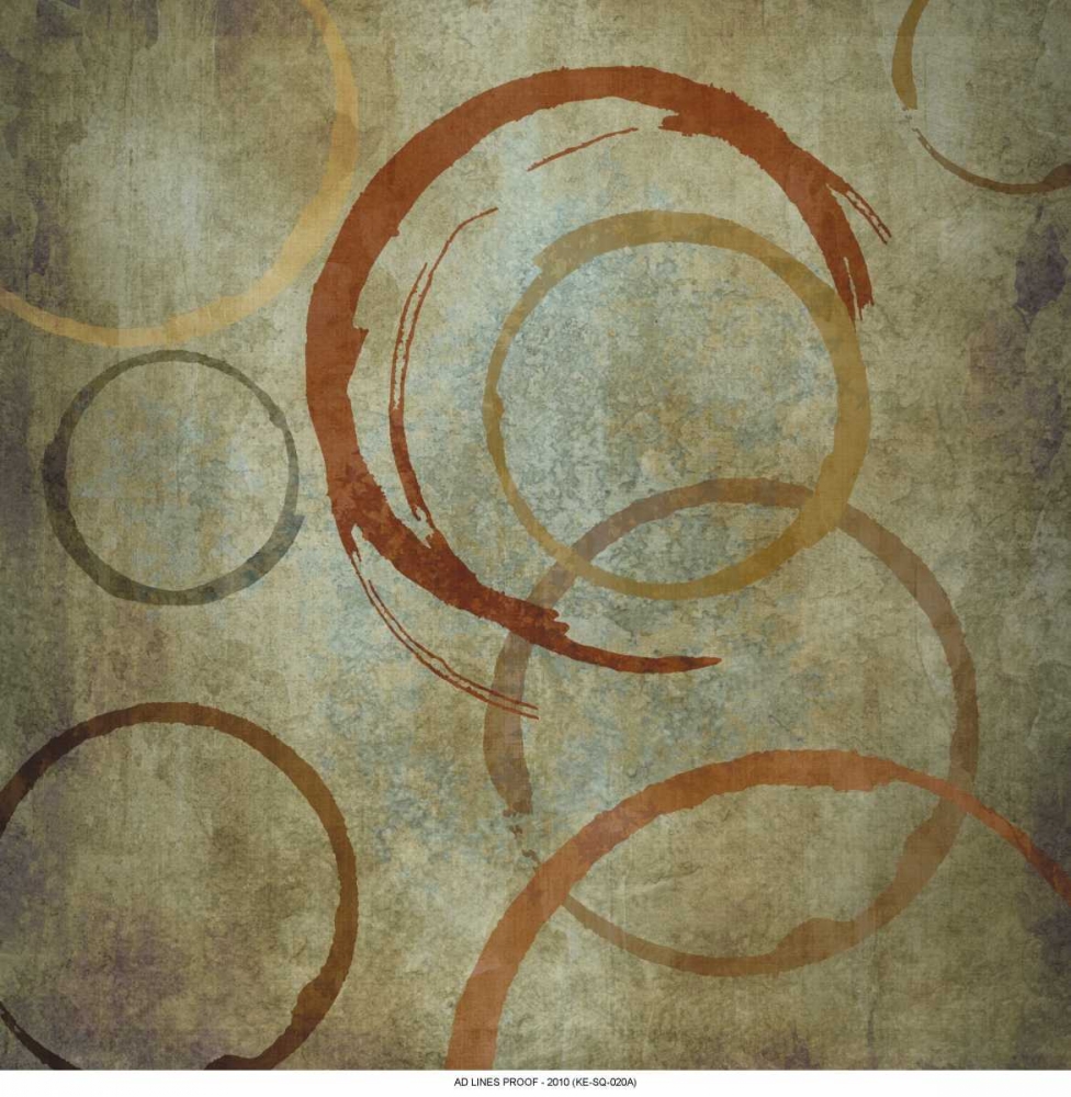 Vintage Circels I art print by Kristin Emery for $57.95 CAD
