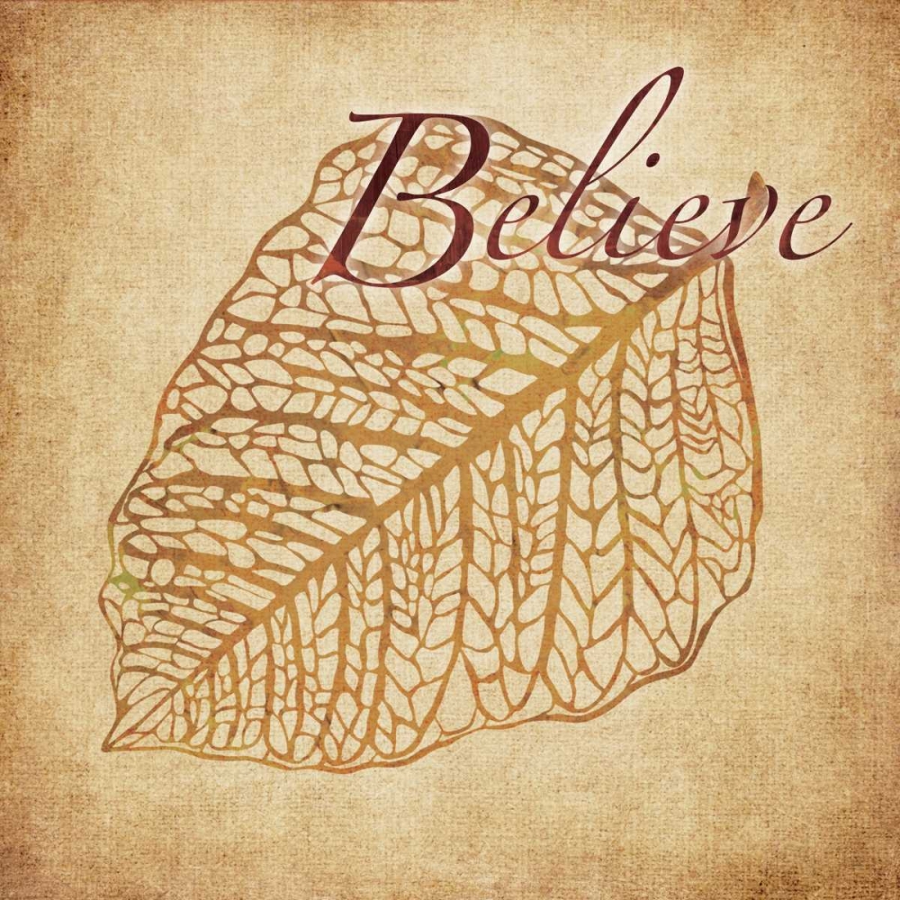 Red and Gold Believe art print by Kristin Emery for $57.95 CAD